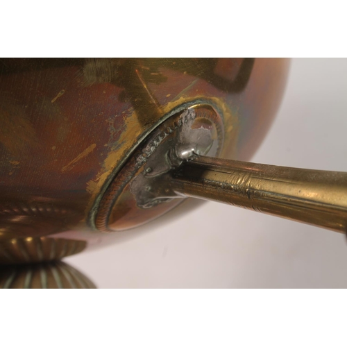 31 - Brass samovar, 43cm high.