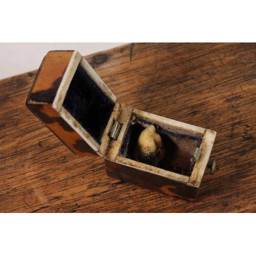 35 - Eastern mother-of-pearl and abalone inlaid jewellery casket, 17cm wide, and an apprentice style ches... 