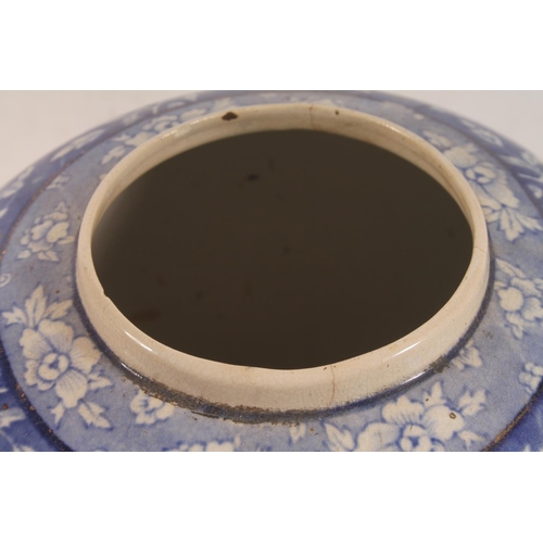 38 - Pair of EPC of Stoke-on-Trent transfer printed baluster vases of ginger jar form decorated with orie... 