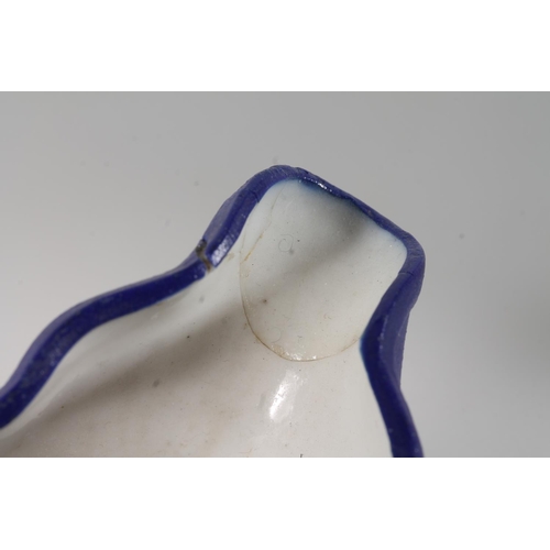 7 - Samuel Alcock & Co. Naomi and her Daughters-in-law pink and white relief decorated jug., 20cm hi... 