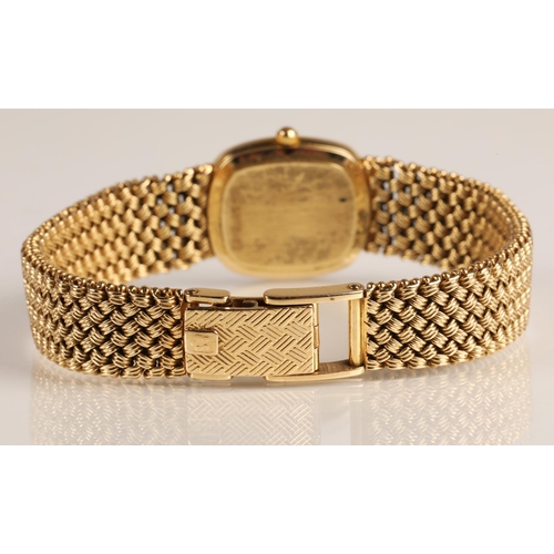 83 - Ladies 9ct gold Eterna wrist watch on 9ct gold bracelet strap, quartz movement, gross weight 41g... 