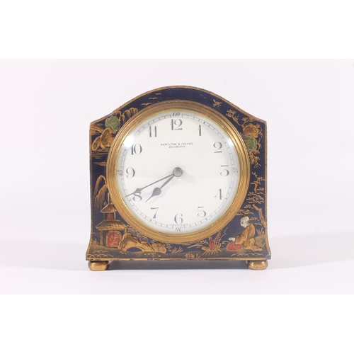 Hamilton and Inches of Edinburgh mantel clock, c1920s, the chinoserie ...