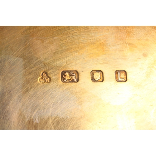 34 - Geo. VI silver salver, the pie crust border with moulded Nordic serpent knotwork, on four ball and c... 