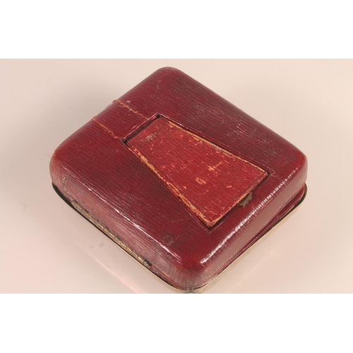 50 - Silver fronted easel desk clock case, William Comyns, London, 1904, with goliath pocket watch having... 