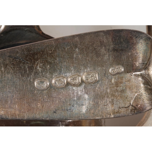 51 - Harlequin set of six silver tablespoons, makers include Elizabeth Eaton, Charles Wallis, Sarah &... 