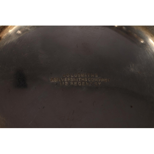 55 - Victorian silver pedestal bowl with fluted decoration to the body and base, Goldsmiths & Silvers... 