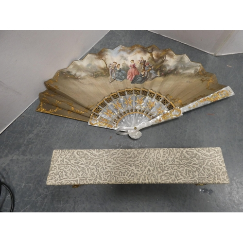 18 - Arts & Crafts-style copper tray, stamped 'HW', probably Hugh Wallis, other metalware to include ... 