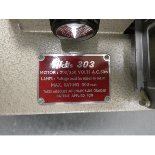 29 - Aldis 303 projector and screen.