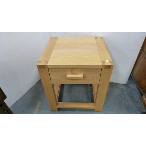 357 - Sutherland table, triple dressing glass and a John Lewis lamp table.