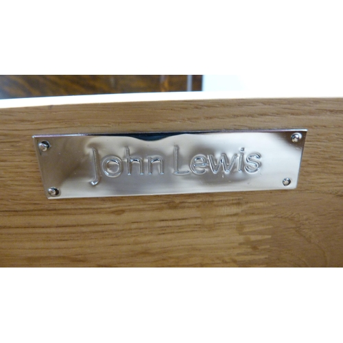 357 - Sutherland table, triple dressing glass and a John Lewis lamp table.