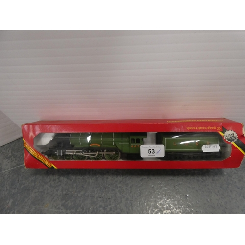 53 - Hornby Railways 4472 Flying Scotsman loco with tender, OO gauge Mainline Railways 46100 loco with te... 