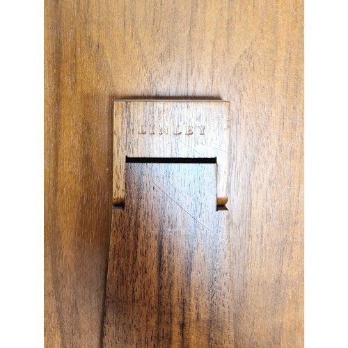 Linley wooden photo frame inlaid with burr walnut, the aperture ...