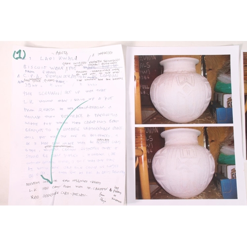 310 - Ladi Kwali (Nigerian 1925-1984); An Abuja biscuit ware studio pottery grain pot, of large proportion... 