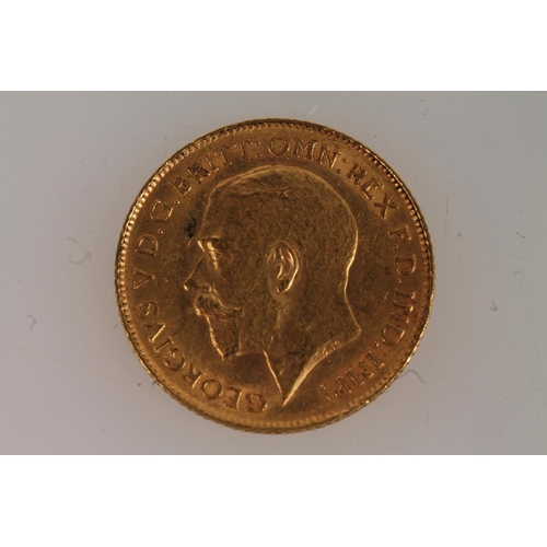 1680 - UNITED KINGDOM King George V (1910-1936) gold half sovereign 1913, S4006.