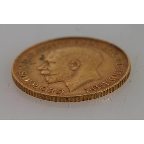 1680 - UNITED KINGDOM King George V (1910-1936) gold half sovereign 1913, S4006.