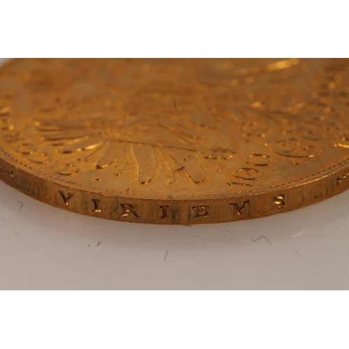 1687 - AUSTRIA Franz Josef (1848-1916) gold 100 corona coin 1915, probably a restrike, [900grade gold, 37mm... 
