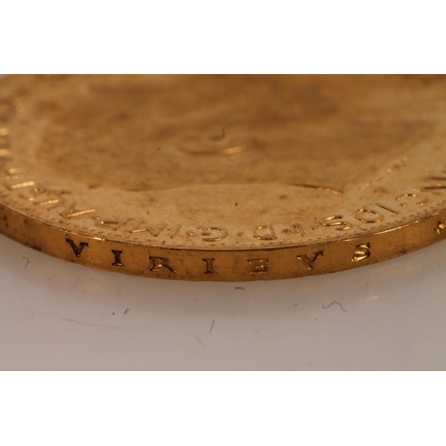 1688 - AUSTRIA Franz Josef (1848-1916) gold 100 corona coin 1915, probably a restrike, [900grade gold, 37mm... 