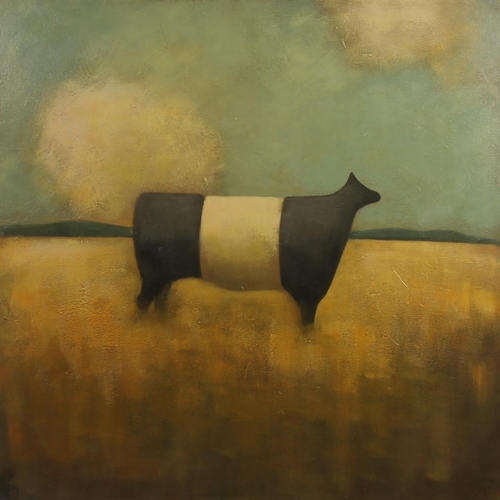 220 - FIONA MILLER (Scottish Contemporary) *ARR* Summer, Galloway Acrylic painting on canvas, signed with ... 