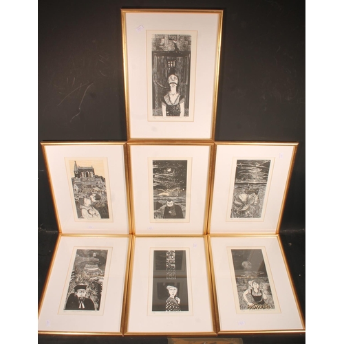 222 - BARBARA ROBERTSON DA (Scottish 1946-2018) *ARR* Burn the Witch Print, limited edition 30/150, signed... 