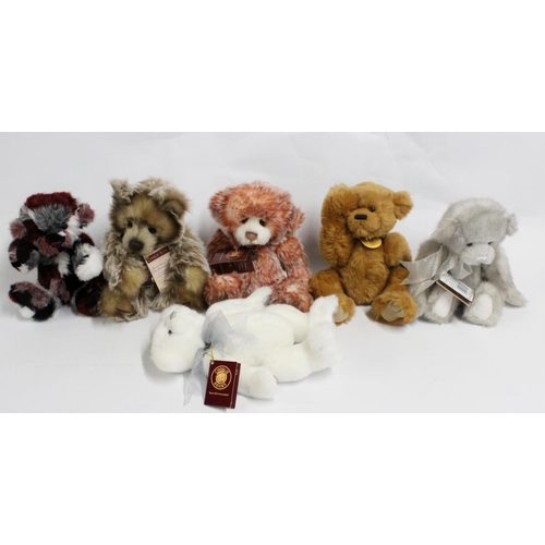 Charlie Bears CB159062S Icicle 30cm tall, CB110607 Riley 30cm tall ...