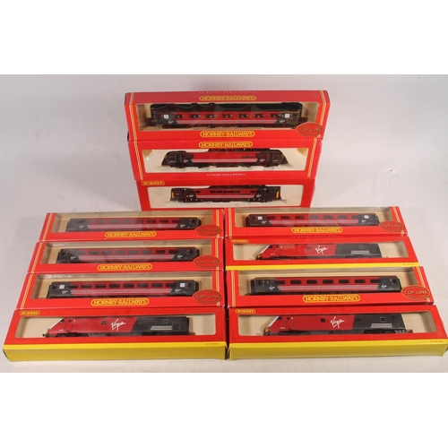1045 - Hornby (Hornby Hobbies Ltd) OO gauge model railways to include R2290A Virgin Bo-Bo electric locomoti... 