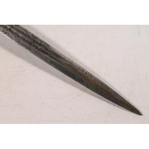 Nazi German Third Reich Kriegsmarine naval dagger having double ...