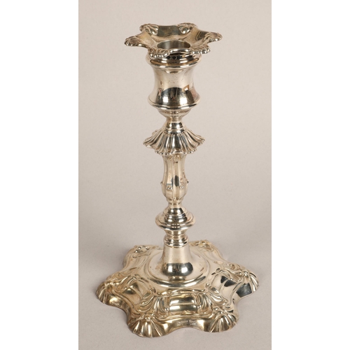 98 - Pair of weighted silver candlesticks, assay marked Chester 1906, maker Walker & Hall22.5cm high... 