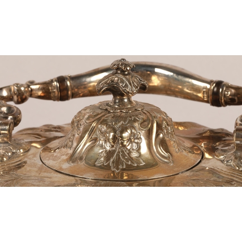 97 - Impressive silver spirit kettle, assay marked London 1916, maker D & J Wellby Ltd of London, app... 