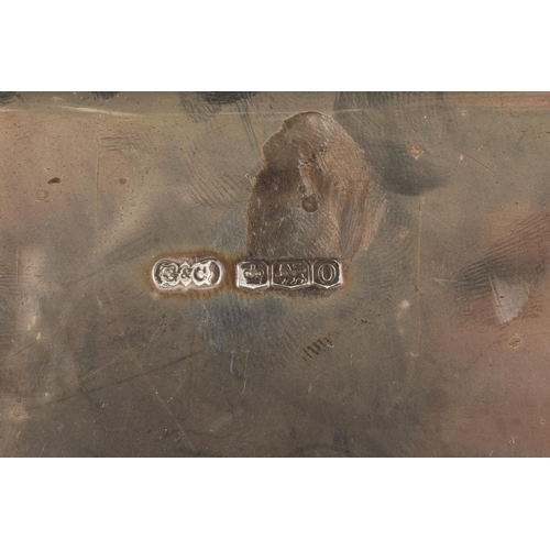 99 - Square silver tray, assay marked Sheffield 1931, maker G & C, weight 1146g