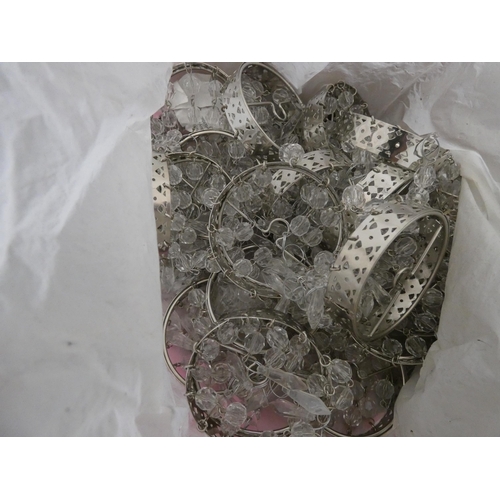 49 - Collectables to include ceiling light attachments, wooden percussion instruments, drum, African wall... 