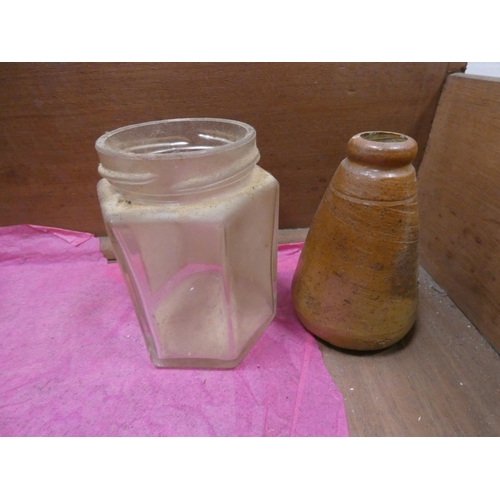 49 - Collectables to include ceiling light attachments, wooden percussion instruments, drum, African wall... 