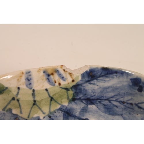 15 - Japanese pottery bowl, 19cm diameter.