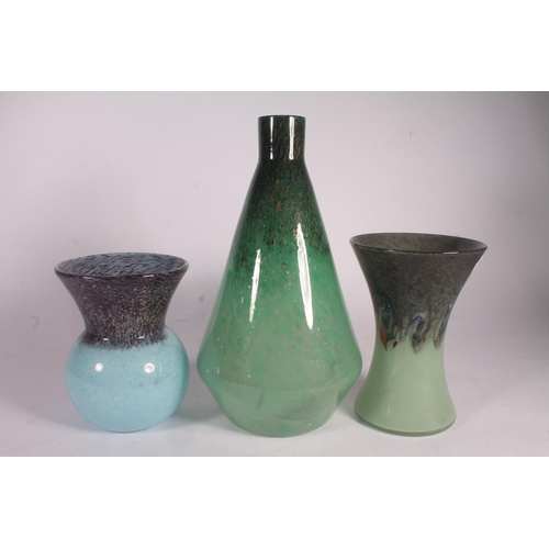 19 - Scottish Art Glass vases and bowls, largest 31.5cm high.