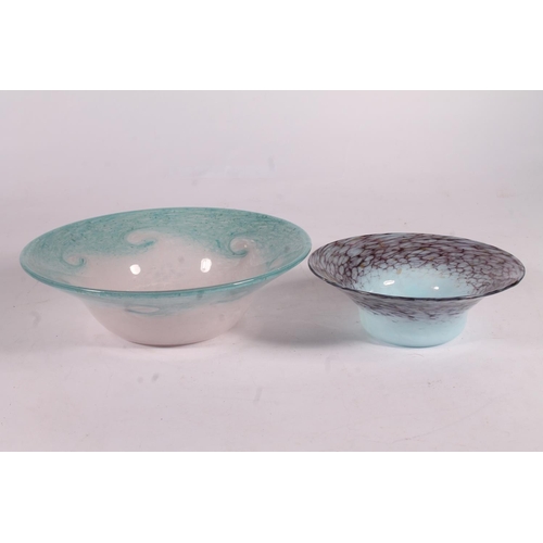 19 - Scottish Art Glass vases and bowls, largest 31.5cm high.