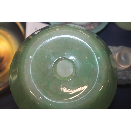 19 - Scottish Art Glass vases and bowls, largest 31.5cm high.