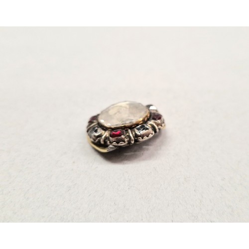 70 - Group of Georgian and later jewellery to include a mourning brooch or bracelet link with central por... 