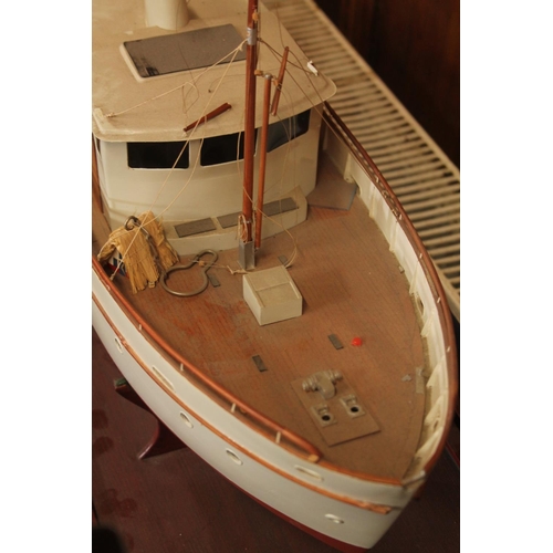 13 - Table top model of a fishing boat.