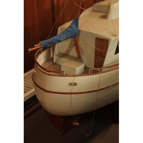 13 - Table top model of a fishing boat.