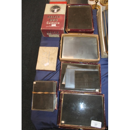 37 - Late 19th century/early 20th century photographic negatives.