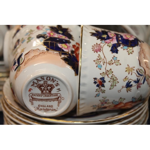 48 - Masons Ironstone Mandarin dinner and teaset.