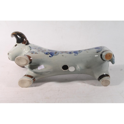 5 - Continental Studio Pottery model of a bull, 36cm long.