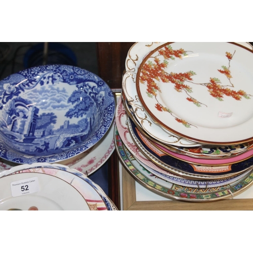 52 - Spode Italian bowl and other ceramics.