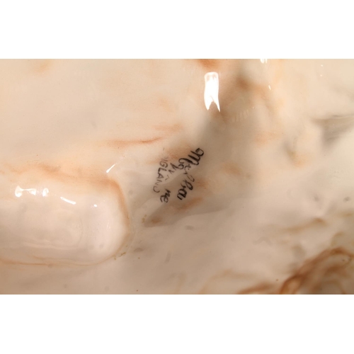 6 - Melba ware pottery bull model, 40cm long.