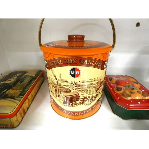 21 - Box of collectable tins from Metal Box Carlisle.&nbsp;
