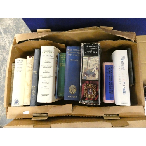32 - Two boxes of various books.