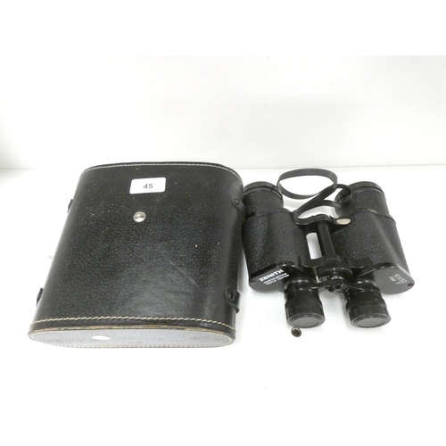 45 - Pair of Zenith cased binoculars 10 x 50.