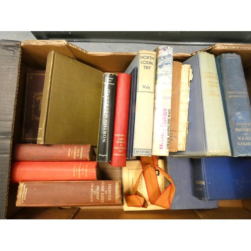 54 - Three boxes of various books.