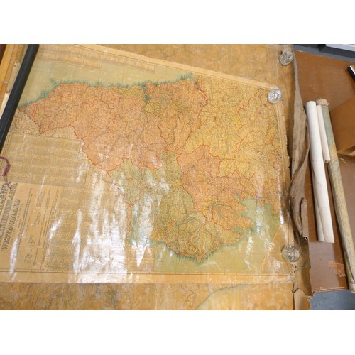 53 - Two antique maps, Durham and Westmorland.