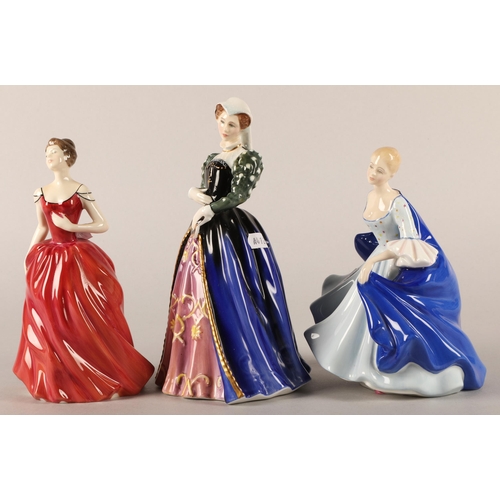 11 - Three Royal Doulton figures to include 'Mary Queen of Scots', HN 3142, 'Dulcie' HN 2305, and 'Innoce... 