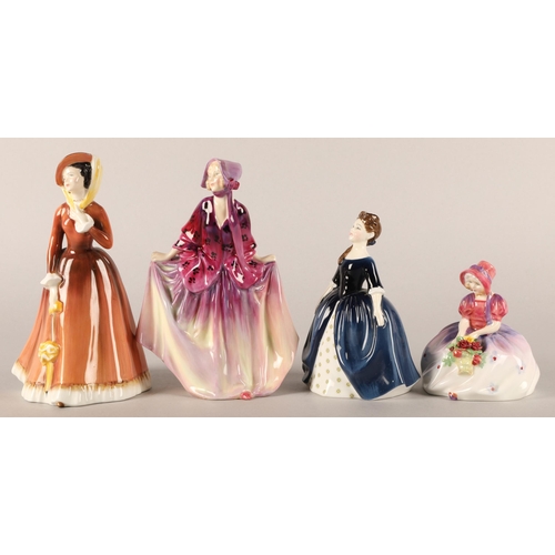 13 - Four Royal Doulton figures to include 'Debbie' HN 2385, 'Julia' HN 2705, 'Sweet Anne' HN 1496', and ... 
